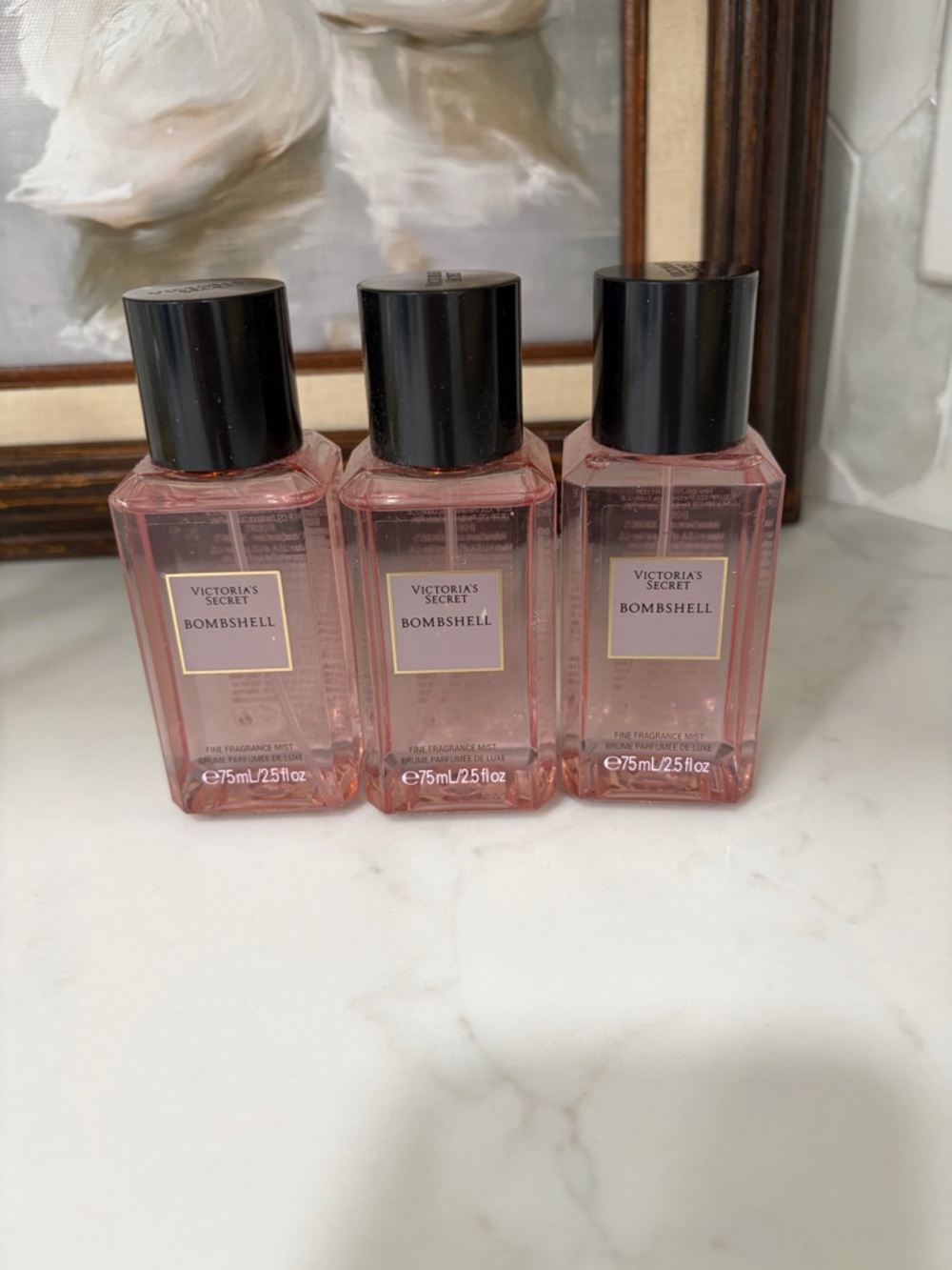Victoria's Secret Bombshell Pink Fragrance Mist Set (3) - Picture 2 of 2
